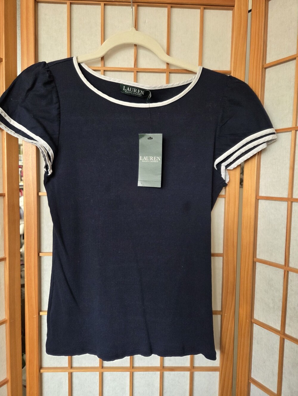 NWT WOMENS GIUSY MADE IN ITALY TAN SILK WITH VISCOSE LINING BLOUSE SIZE MEDIUM